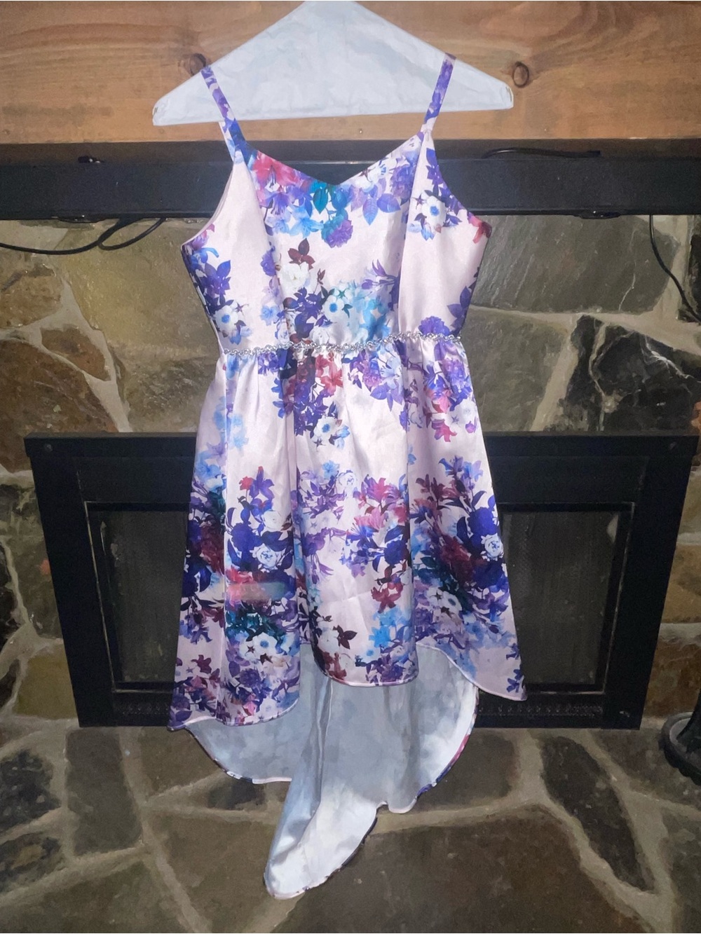 Emily Rose Lilac Floral High-Low Party Dress